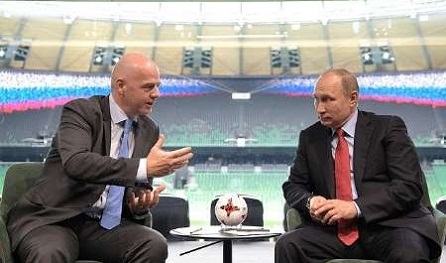 پوتین تماشاگر فینال جام جهانی 2018 در مسکو