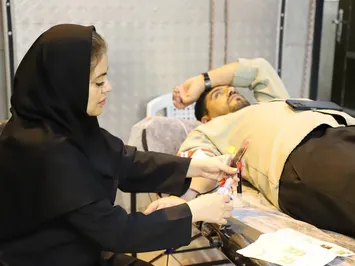 کارکنان پتروشیمی مرجان در پویش اهدای خون شرکت کردند