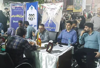 میز خدمت بنیاد مسکن استان بوشهر در میان مردم